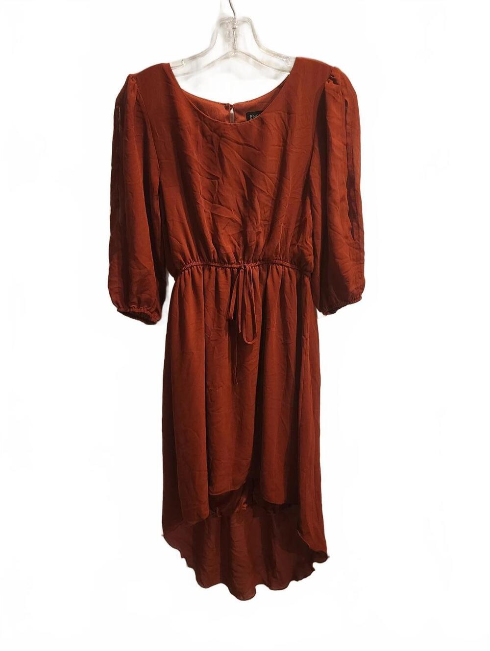 Nfocus Studio Burnt Orange Hi Low Midi Dress. Womens Size 4. Excellent condition